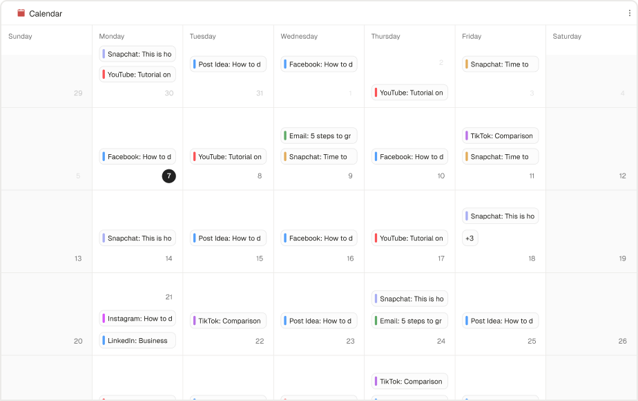 A go-to-market calendar maintained by Juno